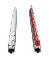 Коллекторная группа DN.ru GC1-31-11 1″ Ду25 Ру10 отводов — 11, в сборе с расходомерами и терморегулирующими клапанами, без переходников, корпус - нержавеющая сталь AISI 304