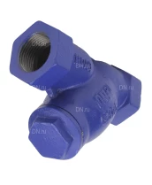 Фильтр сетчатый DN.ru FMY1131PPL-T 1 1/2″ Ду40 Ру16 резьбовой L=160, корпус чугун GGG25, сетка SS304, уплотнение PPL, Y-образный