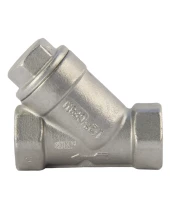 Фильтр сетчатый Dn.ru FMY3232P-T 1/2″ Ду15 Ру16, Y-образный, корпус - нержавеющая сталь 316, резьбовой