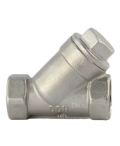 Фильтр сетчатый Dn.ru FMY3232P-T 1/2″ Ду15 Ру16, Y-образный, корпус - нержавеющая сталь 316, резьбовой