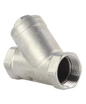 Фильтр сетчатый Dn.ru FMY3232P-T 1 1/4″ Ду32 Ру16, Y-образный, корпус - нержавеющая сталь 316, резьбовой