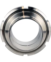 Муфта молочная в сборе DN.ru CM-31-E Ду100 Ру10 под приварку, корпус - пищевая нержавеющая сталь AISI 304, уплотнение - EPDM