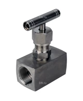 Клапан игольчатый DN.ru VN3232M-T-Ht 1/4″ Ду8 Ру400 резьбовой, корпус - нержавеющая сталь 316, уплотнение - металл, с Т-образной рукояткой
