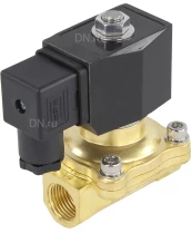 Клапан электромагнитный DN.ru VS200-NT-NC-220VAC 1/2″ Ду15 Ру10, соленоидный двухходовой, корпус - латунь, уплотнение - NBR, резьбовой, нормально-закрытый, прямого действия, катушка - 220В