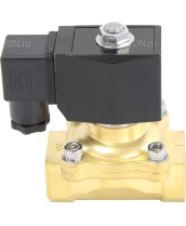 Клапан электромагнитный DN.ru VS200-VT-NC-24VDC 3/4″ Ду20 Ру7, соленоидный двухходовой, корпус - латунь, уплотнение - Viton, резьбовой, нормально-закрытый, прямого действия, катушка - 24В