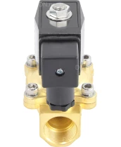 Клапан электромагнитный DN.ru VS200-VT-NC-24VDC 3/4″ Ду20 Ру7, соленоидный двухходовой, корпус - латунь, уплотнение - Viton, резьбовой, нормально-закрытый, прямого действия, катушка - 24В