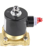 Клапан электромагнитный DN.ru VS100-VT-NC-24VDC 3/8″ Ду10 Ру10, соленоидный двухходовой, корпус - латунь, уплотнение - Viton, резьбовой, нормально-закрытый, прямого действия, катушка - 24В