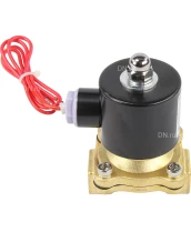 Клапан электромагнитный DN.ru VS100-VT-NC-24VDC 1/2″ Ду15 Ру10, соленоидный двухходовой, корпус - латунь, уплотнение - Viton, резьбовой, нормально-закрытый, прямого действия, катушка - 24В