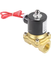 Клапан электромагнитный DN.ru VS100-ET-NC-220VAC 3/4″ Ду20 Ру10, соленоидный двухходовой, корпус - латунь, уплотнение - EPDM, резьбовой, нормально-закрытый, прямого действия, катушка - 220В