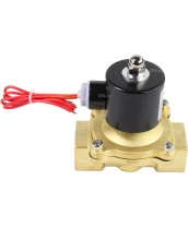 Клапан электромагнитный DN.ru VS100-VT-NC-24VDC 1″ Ду25 Ру10, соленоидный двухходовой, корпус - латунь, уплотнение - Viton, резьбовой, нормально-закрытый, прямого действия, катушка - 24В