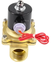 Клапан электромагнитный DN.ru VS100-VT-NC-24VDC 1″ Ду25 Ру10, соленоидный двухходовой, корпус - латунь, уплотнение - Viton, резьбовой, нормально-закрытый, прямого действия, катушка - 24В