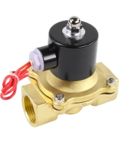 Клапан электромагнитный DN.ru VS100-VT-NC-24VDC 1″ Ду25 Ру10, соленоидный двухходовой, корпус - латунь, уплотнение - Viton, резьбовой, нормально-закрытый, прямого действия, катушка - 24В