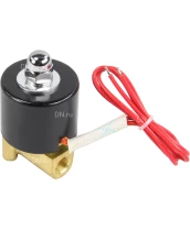Клапан электромагнитный DN.ru VS100-VT-NC-24VDC 1/8″ Ду6 Ру10, соленоидный двухходовой, корпус - латунь, уплотнение - Viton, резьбовой, нормально-закрытый, прямого действия, катушка - 24В