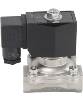 Клапан электромагнитный DN.ru VS231-ET-NC-220VAC 1/2″ Ду15 Ру10, соленоидный двухходовой, корпус - нержавеющая сталь 304, уплотнение - EPDM, резьбовой, нормально-закрытый, прямого действия, катушка - 220В