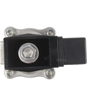 Клапан электромагнитный DN.ru VS231-ET-NC-220VAC 1/2″ Ду15 Ру10, соленоидный двухходовой, корпус - нержавеющая сталь 304, уплотнение - EPDM, резьбовой, нормально-закрытый, прямого действия, катушка - 220В