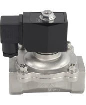 Клапан электромагнитный DN.ru VS231-NT-NC-220VAC 1″ Ду25 Ру10, соленоидный двухходовой, корпус - нержавеющая сталь 304, уплотнение - NBR, резьбовой, нормально-закрытый, прямого действия, катушка - 220В