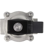 Клапан электромагнитный DN.ru VS231-NT-NC-220VAC 1″ Ду25 Ру10, соленоидный двухходовой, корпус - нержавеющая сталь 304, уплотнение - NBR, резьбовой, нормально-закрытый, прямого действия, катушка - 220В