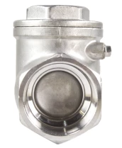 Клапан обратный DN.ru VC3232P-T 2″ 1/2 Ду65 Ру16 муфтовый, поворотный, корпус - нержавеющая сталь, диск - нержавеющая сталь, уплотнение - PTFE