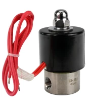Клапан электромагнитный DN.ru VS131-ET-NC-24VDC 1/8″ Ду6 Ру10, соленоидный двухходовой, корпус - нержавеющая сталь 304, уплотнение - EPDM, резьбовой, нормально-закрытый, прямого действия, катушка - 24В