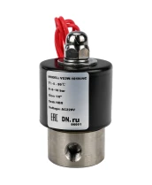 Клапан электромагнитный DN.ru VS131-ET-NC-24VDC 1/8″ Ду6 Ру10, соленоидный двухходовой, корпус - нержавеющая сталь 304, уплотнение - EPDM, резьбовой, нормально-закрытый, прямого действия, катушка - 24В