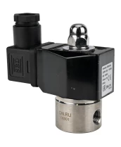 Клапан электромагнитный DN.ru VS331-ET-NO-24VDC 1/4″ Ду8 Ру10, соленоидный двухходовой, корпус - нержавеющая сталь 304, уплотнение - EPDM, резьбовой, нормально-открытый, прямого действия, катушка - 24В