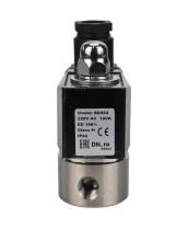 Клапан электромагнитный DN.ru VS331-ET-NO-24VDC 1/4″ Ду8 Ру10, соленоидный двухходовой, корпус - нержавеющая сталь 304, уплотнение - EPDM, резьбовой, нормально-открытый, прямого действия, катушка - 24В