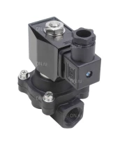 Клапан электромагнитный DN.ru VS541-ET-NC-220VAC 1/2″ Ду15 Ру7, соленоидный двухходовой, резьбовой, корпус - полиамид PA66, уплотнение - EPDM, нормально-закрытый, прямого действия, катушка - 220В AC