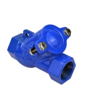 Клапан обратный DN.ru VCB1433N-T 3/4″ Ду20 Ру16 муфтовый, шаровой, корпус - чугун, шар - сталь+NBR, уплотнение - NBR