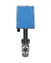 Клапан регулирующий DN.ru VRg1-31M-PED-T 2″ Ду50 Ру25 двухходовой, односедельный, резьбовой, корпус - нержавеющая сталь AISI304, уплотнение - металл с электроприводом XCK220-1500 AC220V