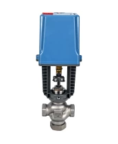Клапан регулирующий DN.ru VRg1-31M-PED-T 2″ Ду50 Ру25 двухходовой, односедельный, резьбовой, корпус - нержавеющая сталь AISI304, уплотнение - металл с электроприводом XCK220-1500 AC220V