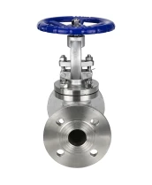 Клапан запорный сальниковый 15нж22нж DN.ru VSO3131M-F-S Ду40 Ру40, фланцевый, корпус - нержавеющая сталь 304, диск - нержавеющая сталь 304, уплотнение - металл, со штурвалом