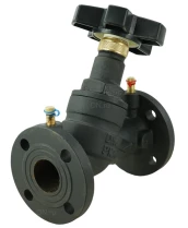 Клапан балансировочный DN.ru VB1431V-F Ду40 Ру16 чугунный, фланцевый, с ниппелями