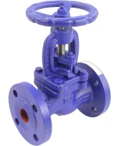 Клапан запорный сальниковый DN.ru VSO1121M-F-S Ду25 Ру16, фланцевый, корпус - чугун GG25, уплотнение - металл, управление - штурвал