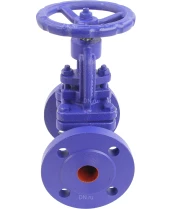 Клапан запорный сальниковый DN.ru VSO1121M-F-S Ду25 Ру16, фланцевый, корпус - чугун GG25, уплотнение - металл, управление - штурвал