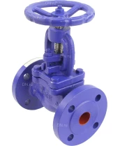 Клапан запорный сальниковый DN.ru VSO1121M-F-S Ду25 Ру16, фланцевый, корпус - чугун GG25, уплотнение - металл, управление - штурвал
