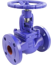 Клапан запорный сальниковый DN.ru VSO1121M-F-S Ду50 Ру16, фланцевый, корпус - чугун GG25, уплотнение - металл, управление - штурвал