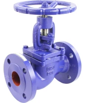 Клапан запорный сальниковый DN.ru VSO1121M-F-S Ду50 Ру16, фланцевый, корпус - чугун GG25, уплотнение - металл, управление - штурвал