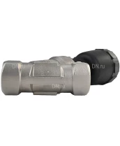 Клапан отсечной пневматический DN.ru VSP324PV-T-1PNC Ду25 Ру25, корпус - нержавеющая сталь SS316, резьбовой, Y-образный, корпус привода - пластик