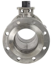 Кран шаровой DN.ru BV3232P(2pc)-FP-F-ISO-H Ду150 Ру16, корпус - нержавеющая сталь 316, уплотнение - PTFE, полнопроходной фланцевый с ISO-фланцем и рукояткой, 27х27, F10/F12