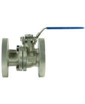 Кран шаровой DN.ru BV3232P(2pc)-FP-F-ISO-H Ду25 Ру40, корпус - нержавеющая сталь 316, уплотнение - PTFE, полнопроходной фланцевый с ISO-фланцем и рукояткой, 11х11, F04/F05