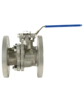 Кран шаровой DN.ru BV3232P(2pc)-FP-F-ISO-H Ду40 Ру40, корпус - нержавеющая сталь 316, уплотнение - PTFE, полнопроходной фланцевый с ISO-фланцем и рукояткой, 14х14, F05/F07