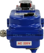 Электропривод четвертьоборотный DN.ru QT-N-003EM-O1-220VAC-У1 blue 220В