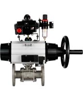 Кран шаровой DN.ru BV3232P(3pc)-FP-F-ISO-H Ду65 Ру40 фланцевый с ISO-фланцем, корпус - нержавеющая сталь 316, полнопроходной, уплотнение - PTFE, с пневмоприводом PA-DA-105-1, пневмораспределителем 4М310-08 24В, БКВ APL-410N Ex, БПВ AFC2000