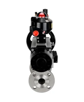 Кран шаровой DN.ru BV3232P(3pc)-FP-F-ISO-H Ду65 Ру40 фланцевый с ISO-фланцем, корпус - нержавеющая сталь 316, полнопроходной, уплотнение - PTFE, с пневмоприводом PA-DA-105-1, пневмораспределителем 4М310-08 24В, БКВ APL-510N Ex, БПВ AFC2000