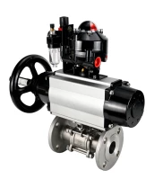 Кран шаровой DN.ru BV3232P(3pc)-FP-F-ISO-H Ду65 Ру40 фланцевый с ISO-фланцем, корпус - нержавеющая сталь 316, полнопроходной, уплотнение - PTFE, с пневмоприводом PA-DA-105-1, пневмораспределителем 4М310-08 24В, БКВ APL-510N Ex, БПВ AFC2000