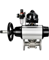 Кран шаровой DN.ru BV3232P(3pc)-FP-F-ISO-H Ду65 Ру40 фланцевый с ISO-фланцем, корпус - нержавеющая сталь 316, полнопроходной, уплотнение - PTFE, с пневмоприводом PA-DA-105-1, пневмораспределителем 4М310-08 24В, БКВ APL-510N Ex, БПВ AFC2000