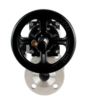 Кран шаровой DN.ru BV3232P(3pc)-FP-F-ISO-H Ду80 Ру40 фланцевый с ISO-фланцем, корпус - нержавеющая сталь 316, полнопроходной, уплотнение - PTFE, с пневмоприводом PA-DA-105-1, пневмораспределителем 4М310-08 24В