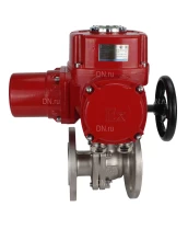 Кран шаровой DN.ru BV3232P(2pc)-FP-F-ISO-H Ду300 Ру16 полнопроходной двухходовой, нержавеющая сталь, фланцевый, уплотнение - PTFE, с 1/4-оборотным электроприводом DN.ru QT-EX-300M-O2-380VAC-У1