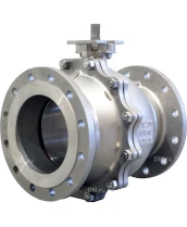 Кран шаровой DN.ru BV3232P(2pc)-FP-F-ISO-H Ду250 Ру16 полнопроходной двухходовой, нержавеющая сталь 316, фланцевое, уплотнение - PTFE, с редуктором