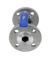 Кран шаровой DN.ru BV3131P(3pc)-FP-F-ISO-H Ду50 Ру40, полнопроходной, трехсоставной, сталь 304, уплотнение - PTFE, фланцевый, с ISO-фланцем